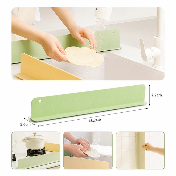 Kitchen Sink Splash Guard – Stops Water Splashes & Mess | Buy 1 Get 1 FREE
