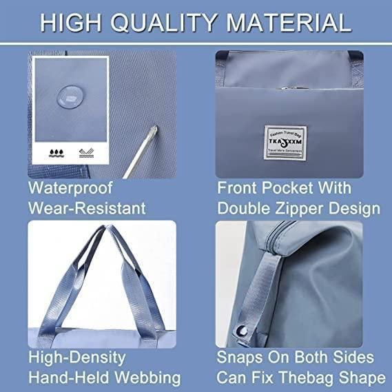 Water Proof Foldable Travel Duffel Bag With Pocket ( Buy 1 Get 1 )