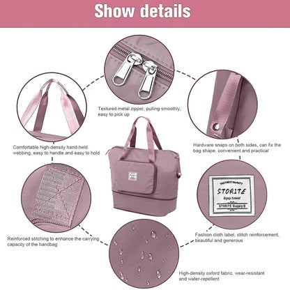 Water Proof Foldable Travel Duffel Bag With Pocket ( Buy 1 Get 1 )