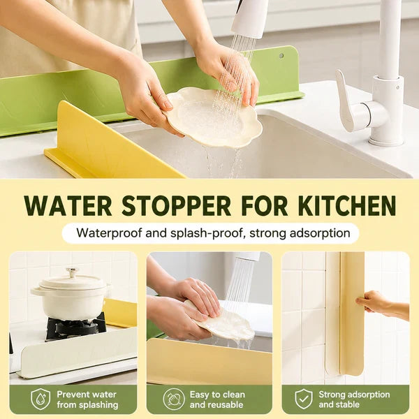 Kitchen Sink Splash Guard – Stops Water Splashes & Mess | Buy 1 Get 1 FREE