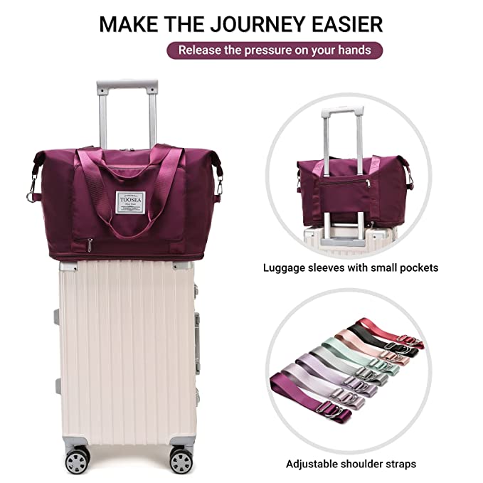 Water Proof Foldable Travel Duffel Bag With Pocket ( Buy 1 Get 1 )