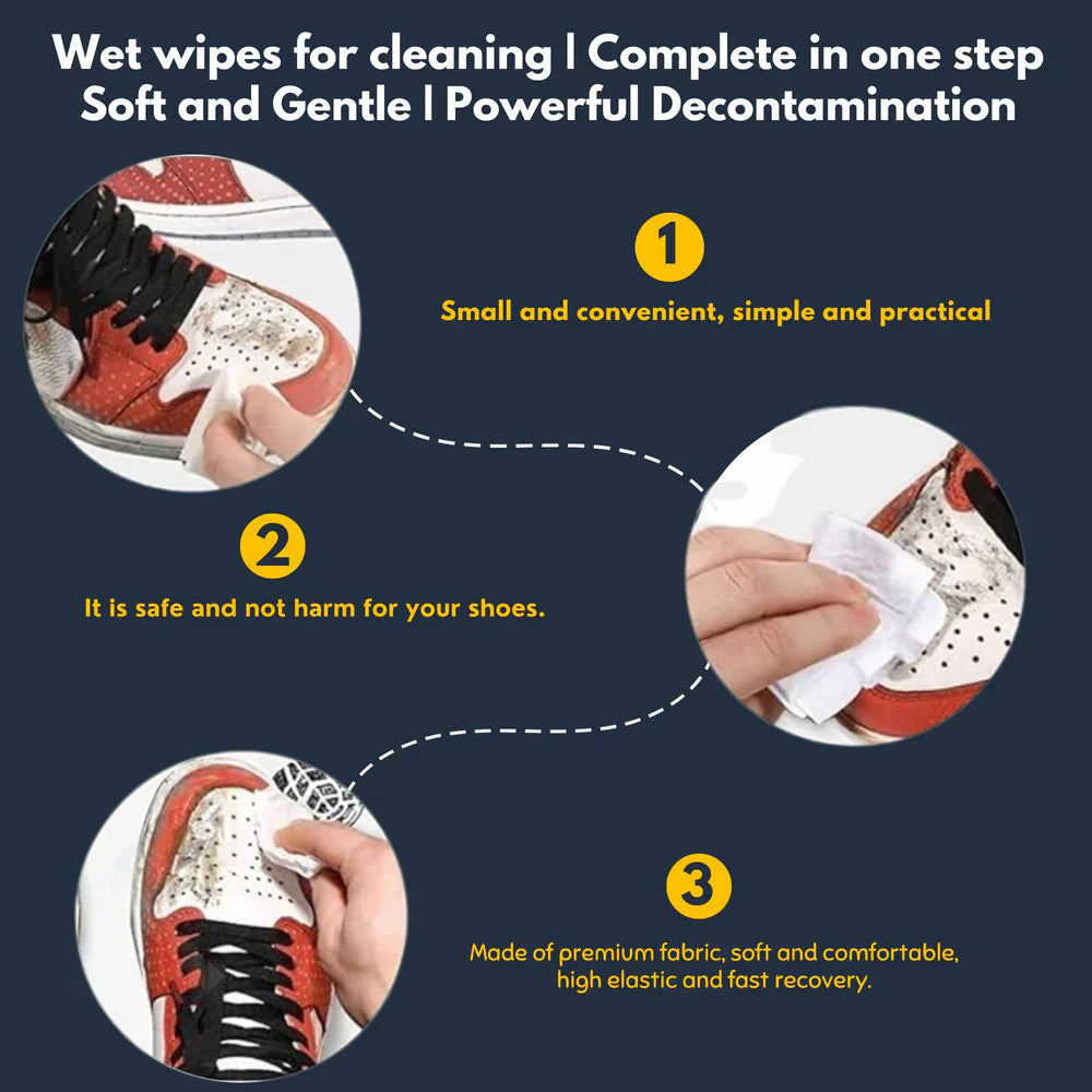 Shoe Cleaner Wipes ( Buy 1 Get 1 Free - 160 Wipes )